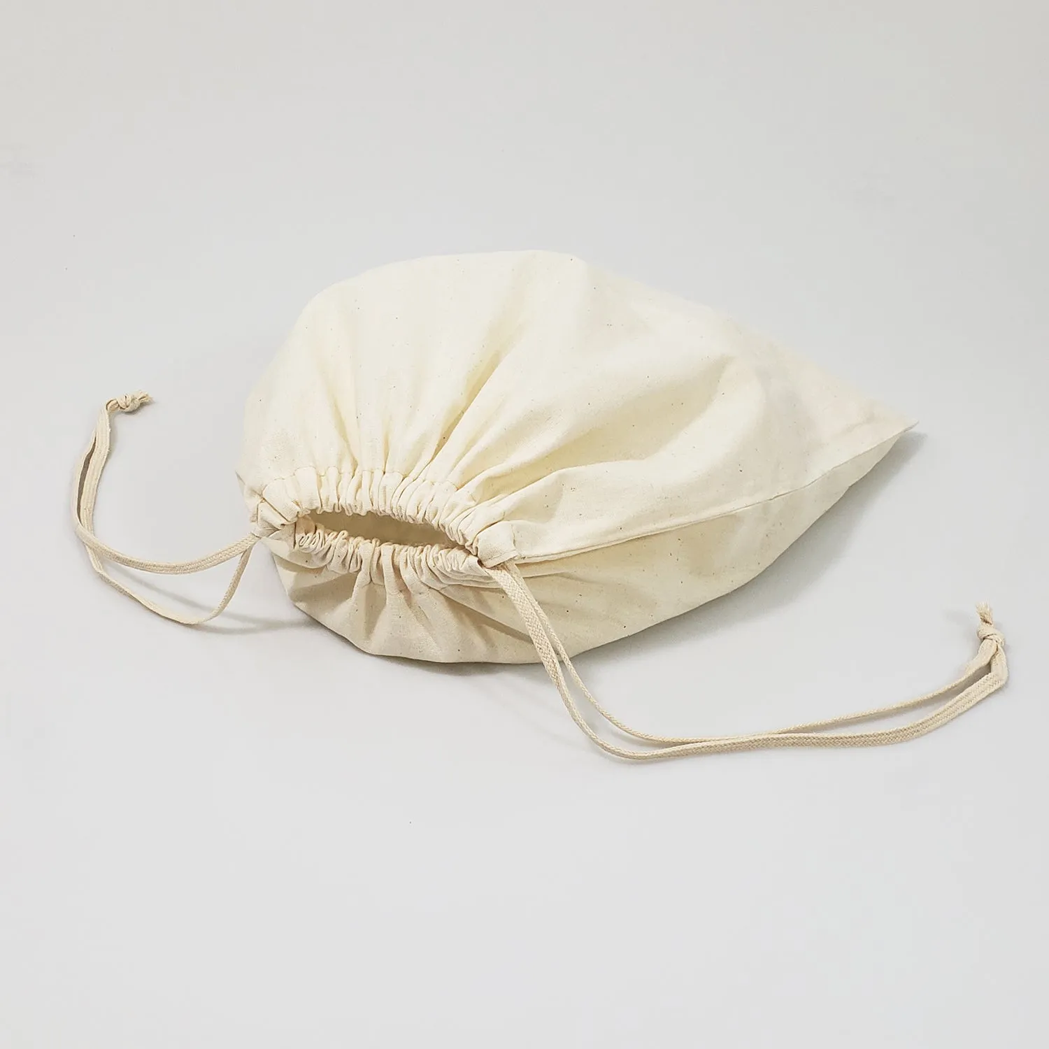 12 ct Bulk Cotton Shoe Bags / Affordable Drawstring Bags - By Dozen