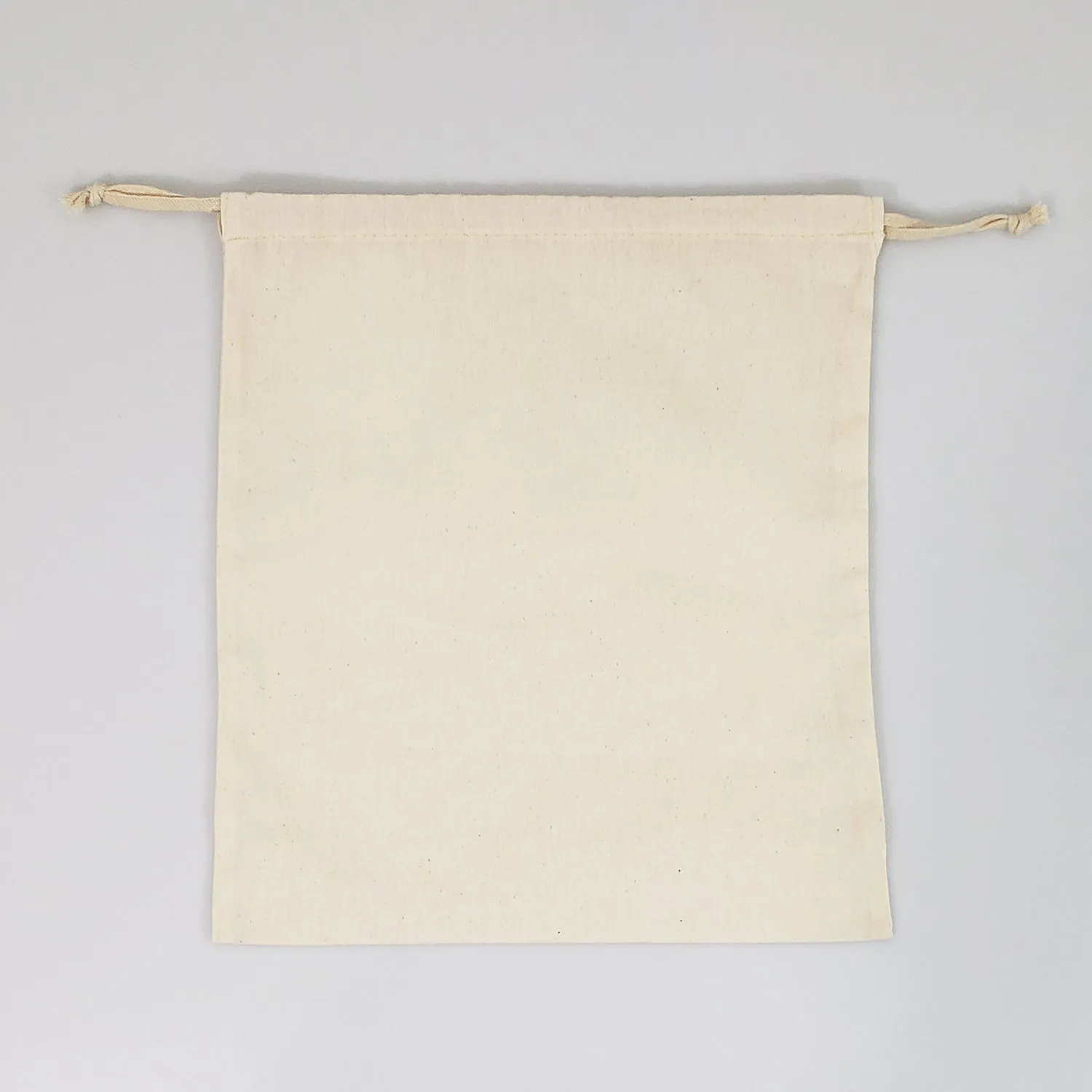 12 ct Bulk Cotton Shoe Bags / Affordable Drawstring Bags - By Dozen