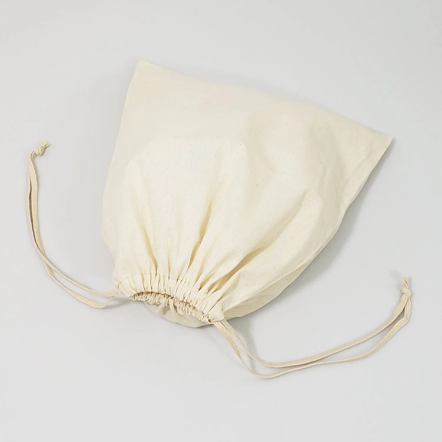 12 ct Bulk Cotton Shoe Bags / Affordable Drawstring Bags - By Dozen