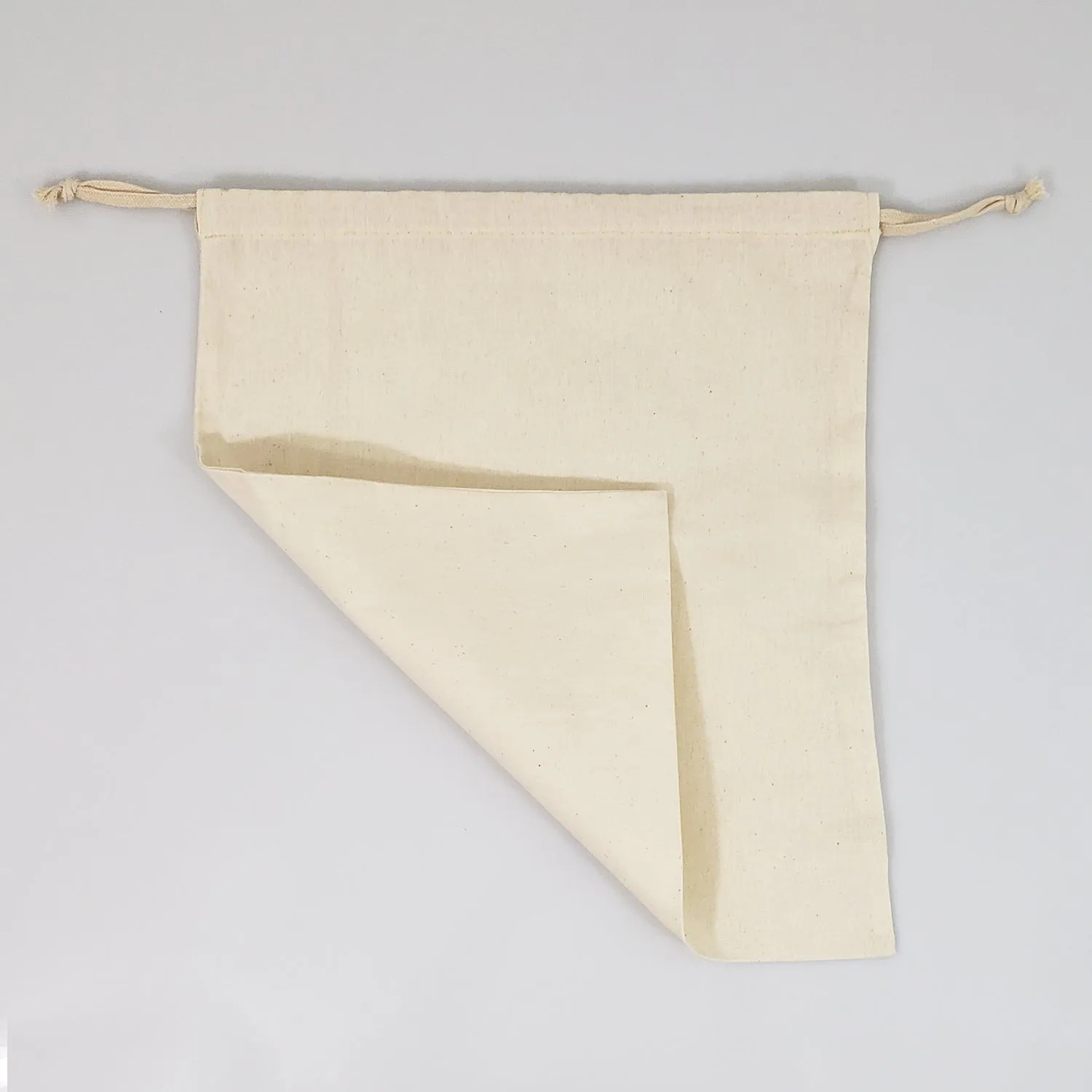 12 ct Bulk Cotton Shoe Bags / Affordable Drawstring Bags - By Dozen