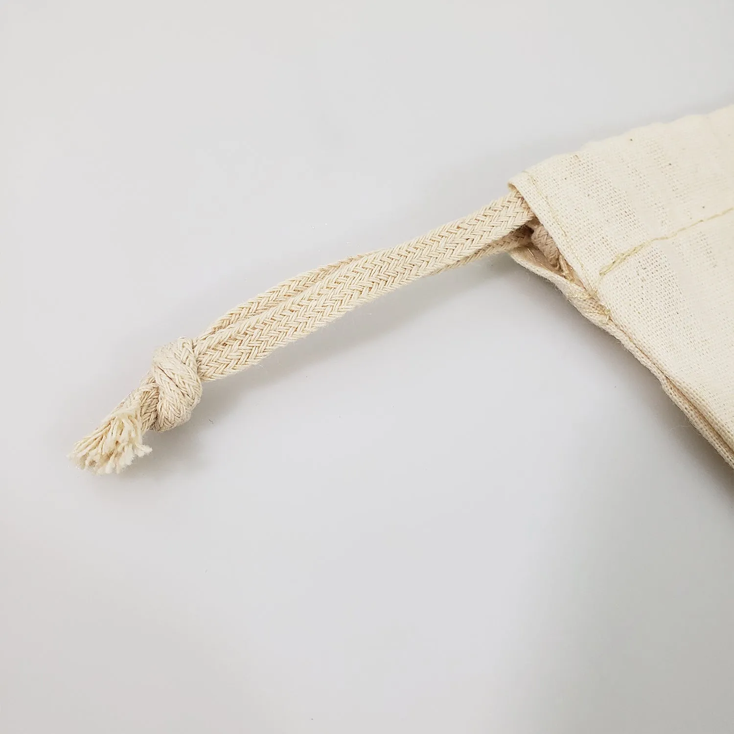 12 ct Bulk Cotton Shoe Bags / Affordable Drawstring Bags - By Dozen