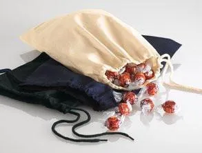 12 ct Cotton Shoe Bags / Value Drawstring Bags - By Dozen