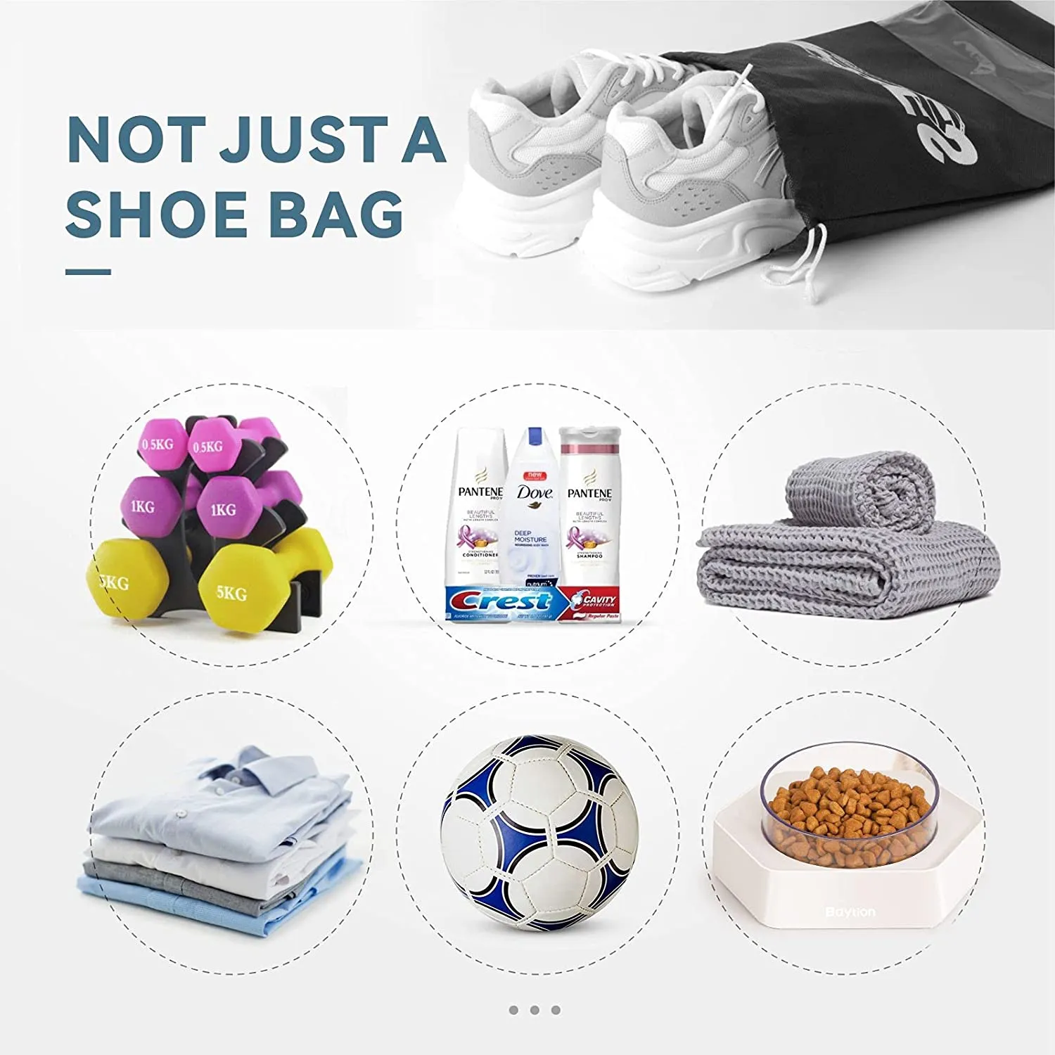 12PCS Travel Shoe Bags