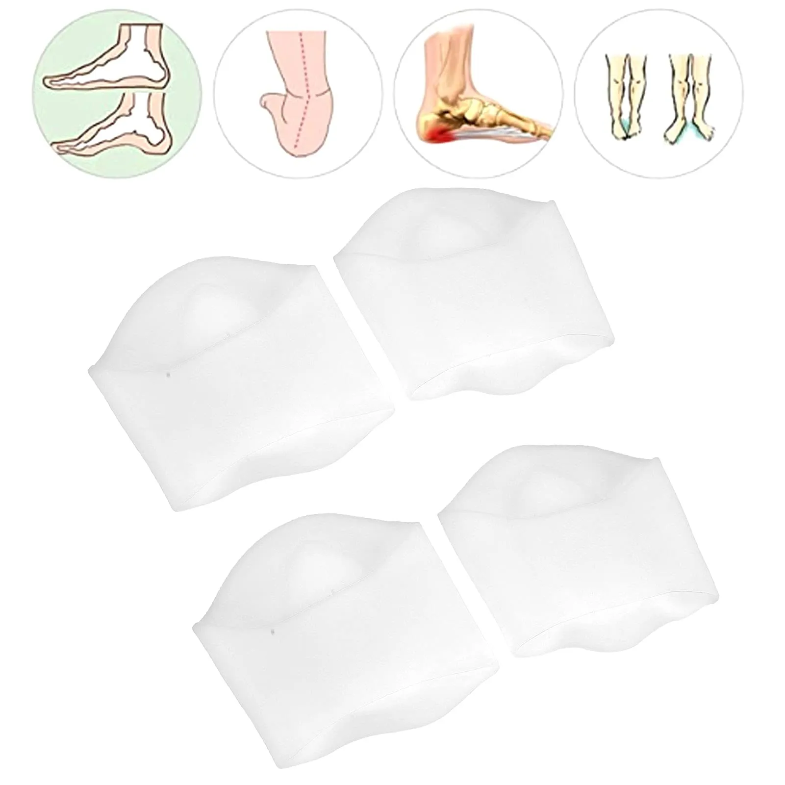 2 pairs of Arch Support Flatfoot insoles, Arch Support Insoles for flat feet, Elastic Orthopedic Socks Footbed Enhancer(#2) #2