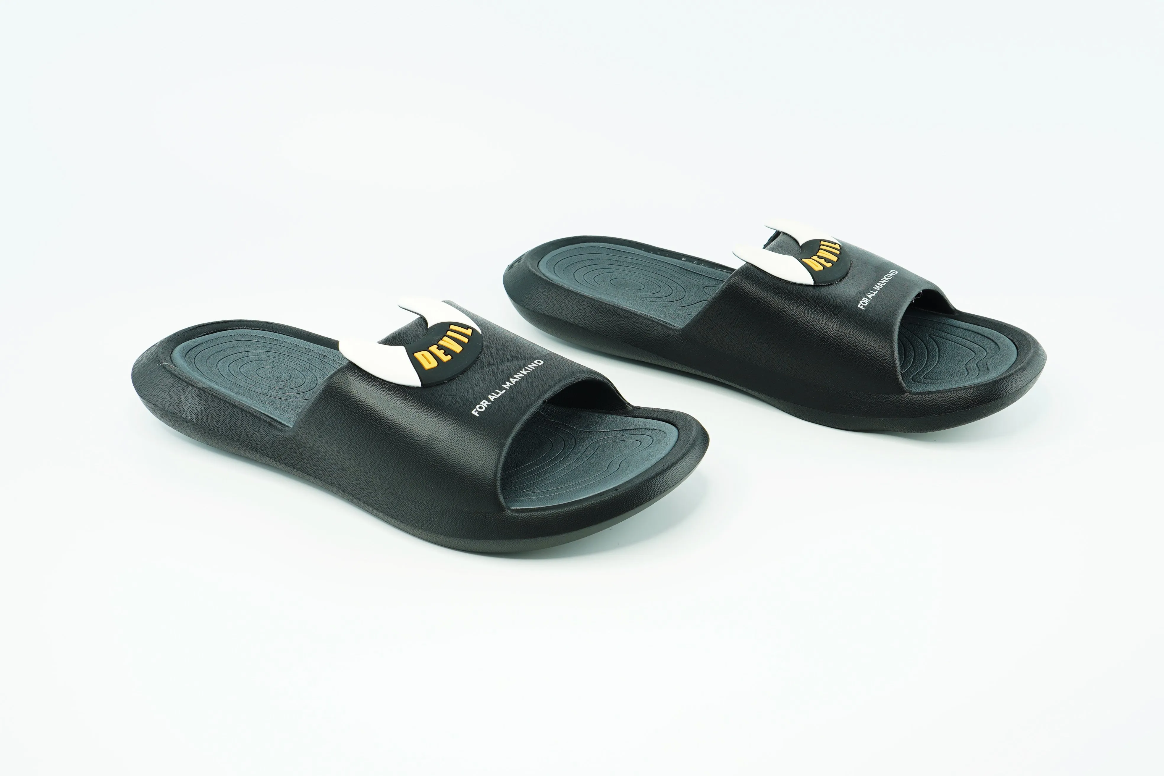 2021 Devil Duramo Slides in Black For Men