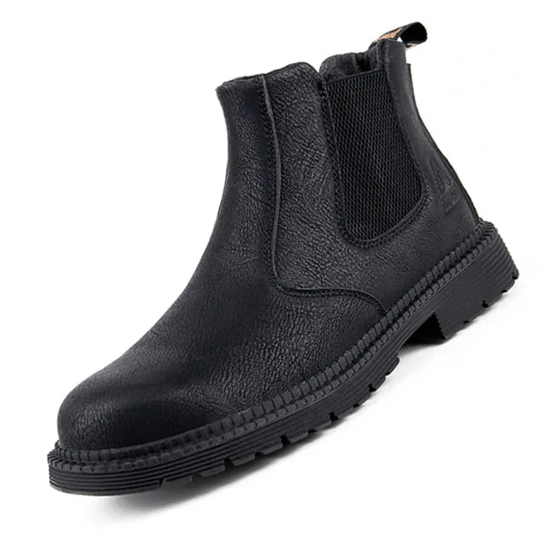 2024 Winter Safety Boots for Men - Plush, Waterproof, Steel Toe, Indestructible, Anti-Smashing, Puncture-Proof Footwear