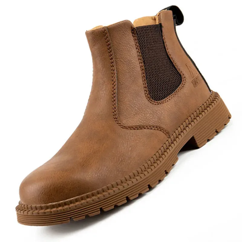 2024 Winter Safety Boots for Men - Plush, Waterproof, Steel Toe, Indestructible, Anti-Smashing, Puncture-Proof Footwear
