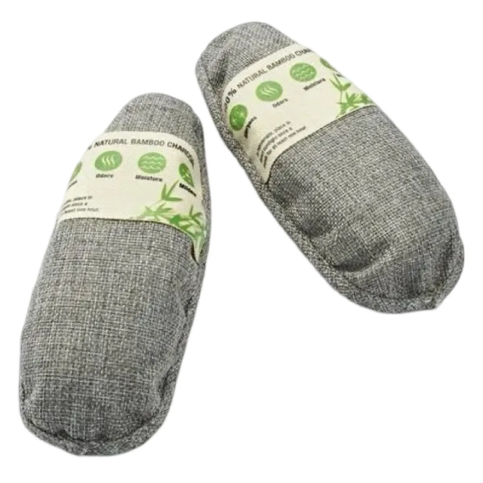 2pc SOF Shoe Deodorizers 100% Bamboo Charcoal Inserts - Absorb Odor