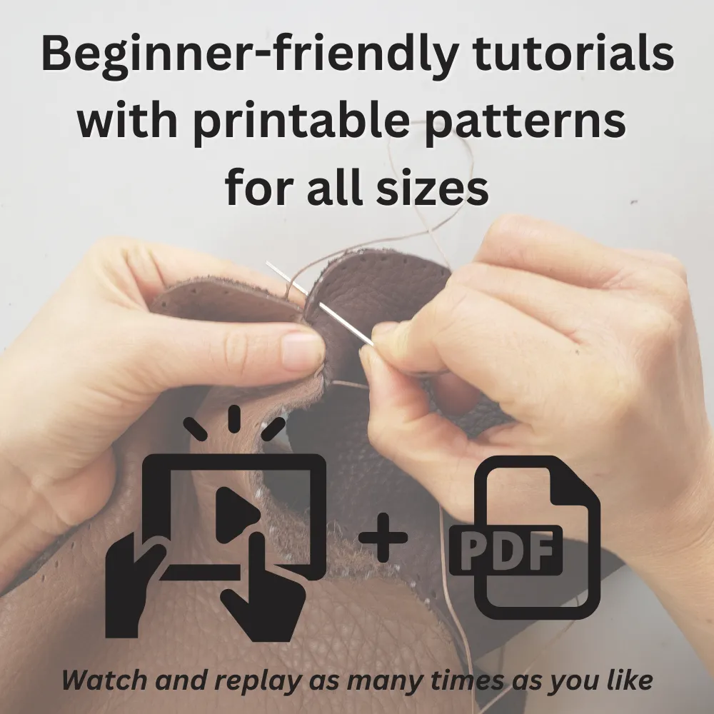 3 VIDEO & PDF Tutorials with Printable Patterns - Promotional Bundle