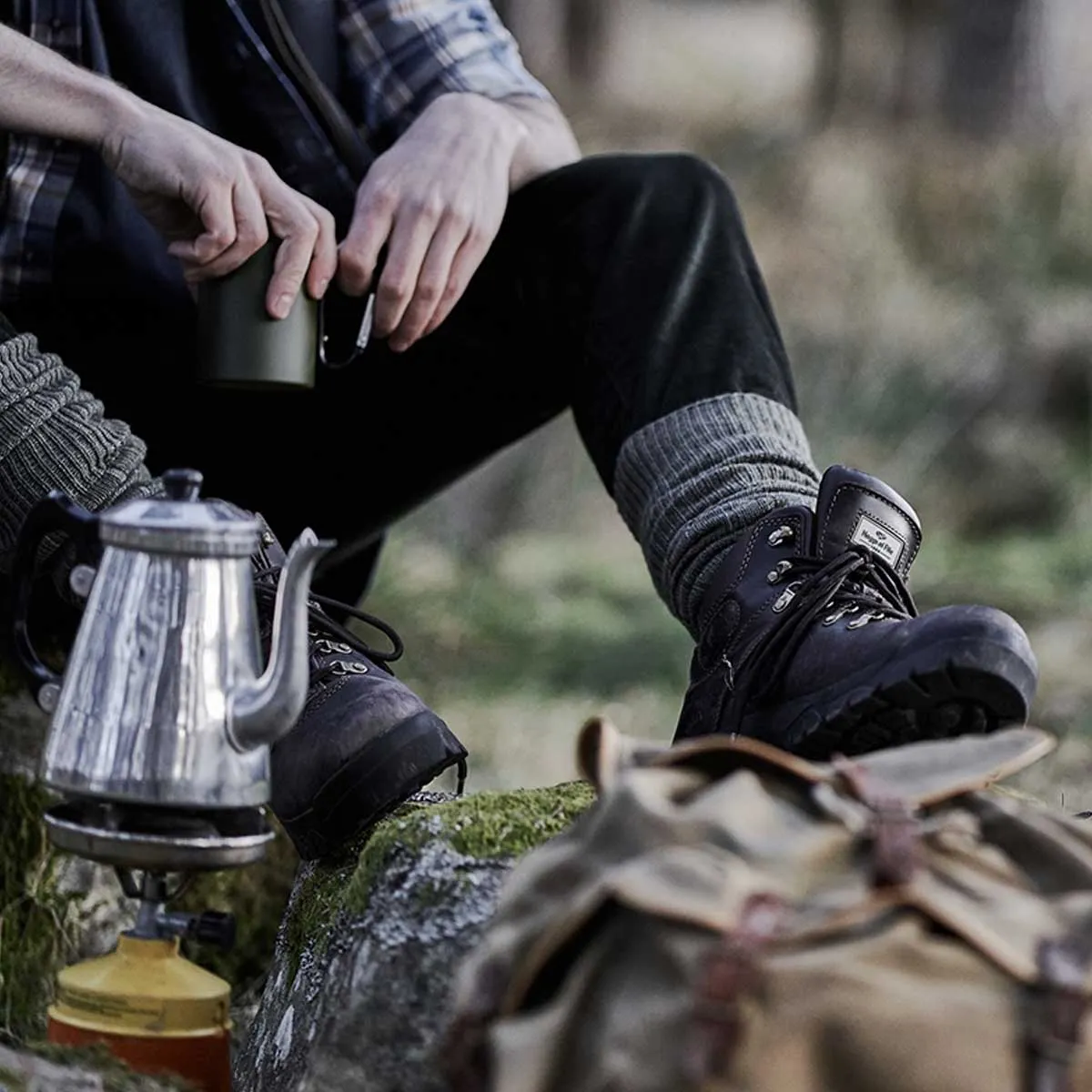 40% OFF HOGGS OF FIFE Munro Classic W/P Hiking Boot - Crazy Horse Brown -Size: UK 5 (EU38)