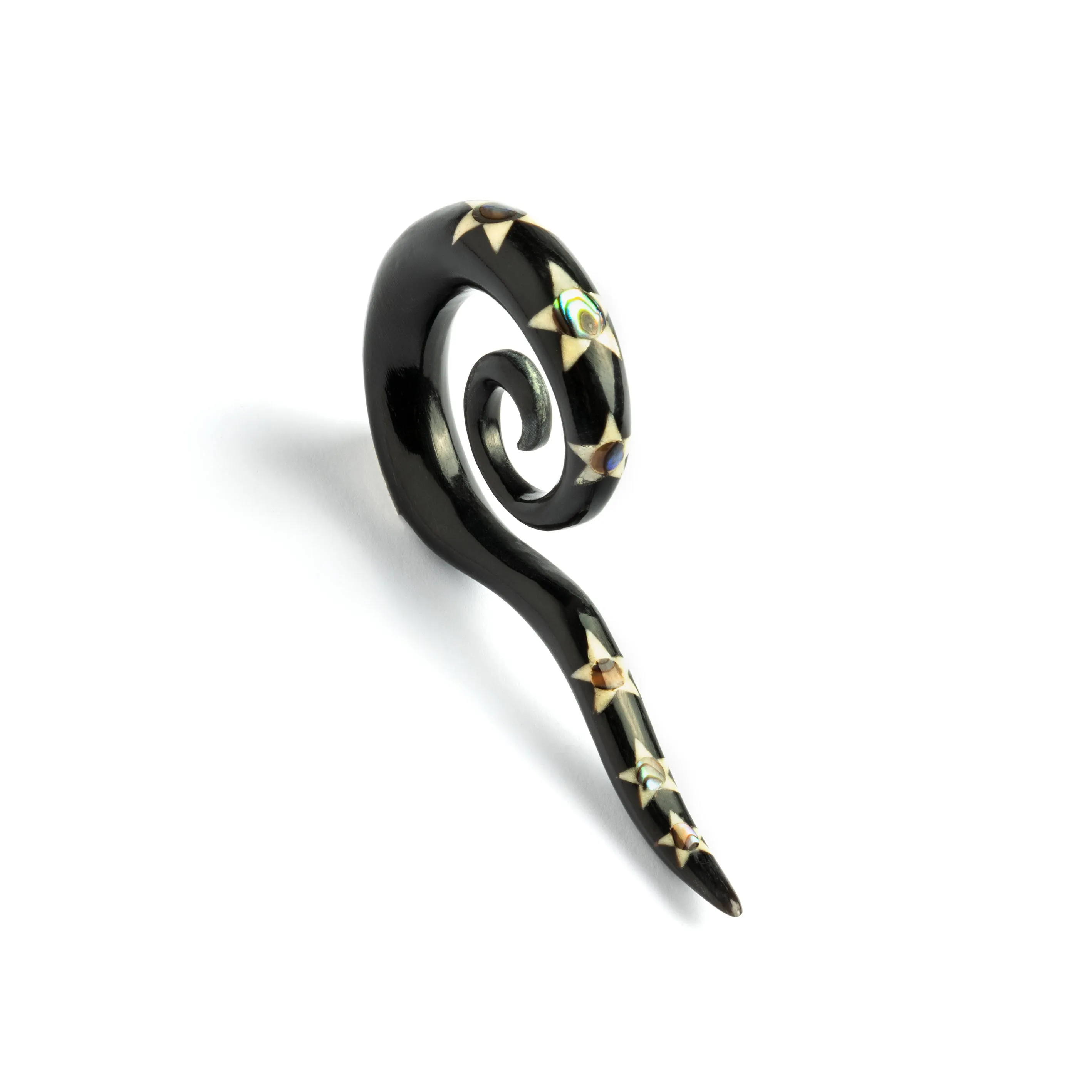 Abalone Stars Spiral Hook Gauges