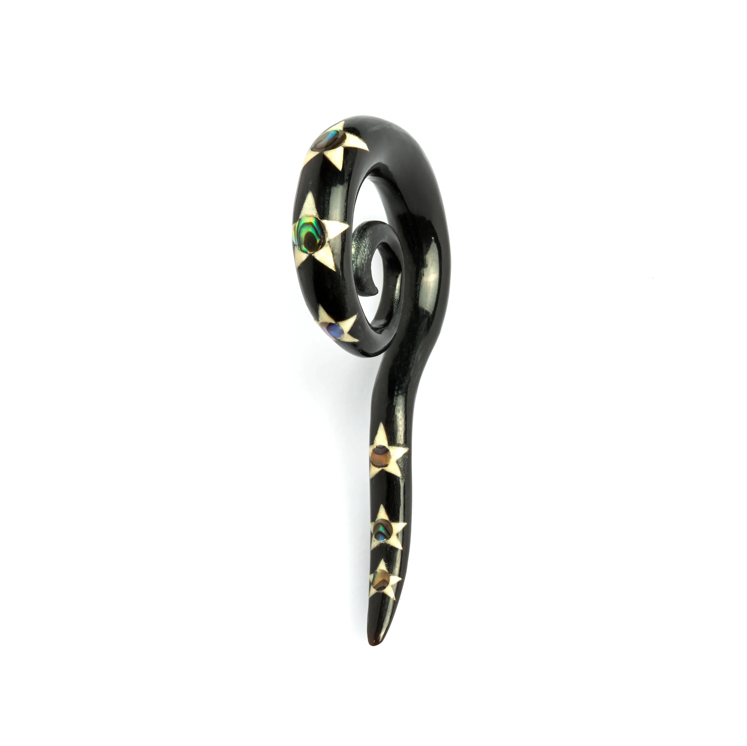 Abalone Stars Spiral Hook Gauges