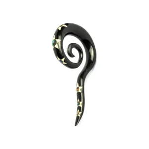 Abalone Stars Spiral Hook Gauges