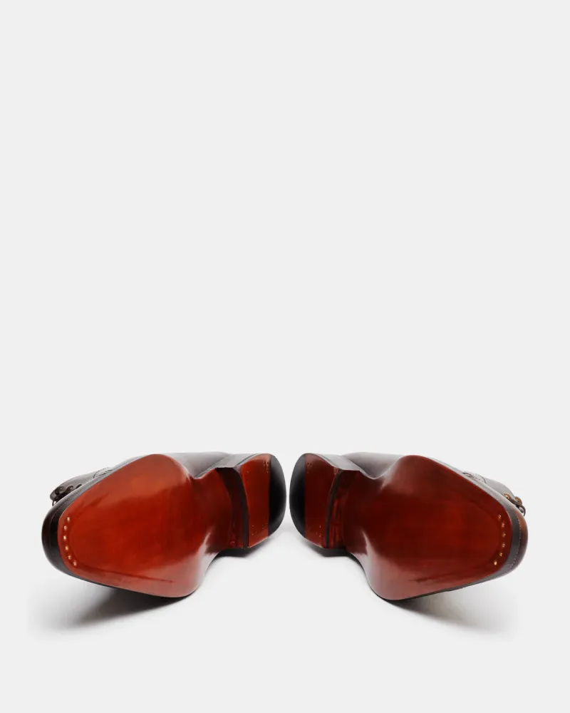 Waterproof Traction Durable Look Museum Brown Balmoral Brogue Boot