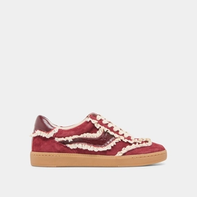 NOTICE LACE SNEAKERS OXBLOOD SUEDE Stay Dry