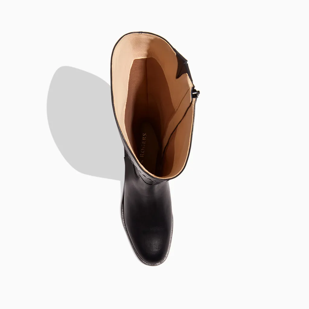 Adaline Leather Knee High Riding Boot Hiking Trail