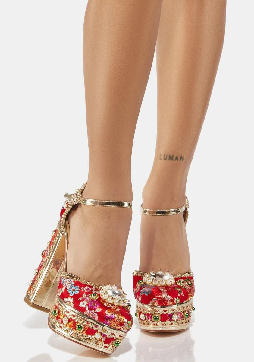 Adaline Platform Sandal Heels