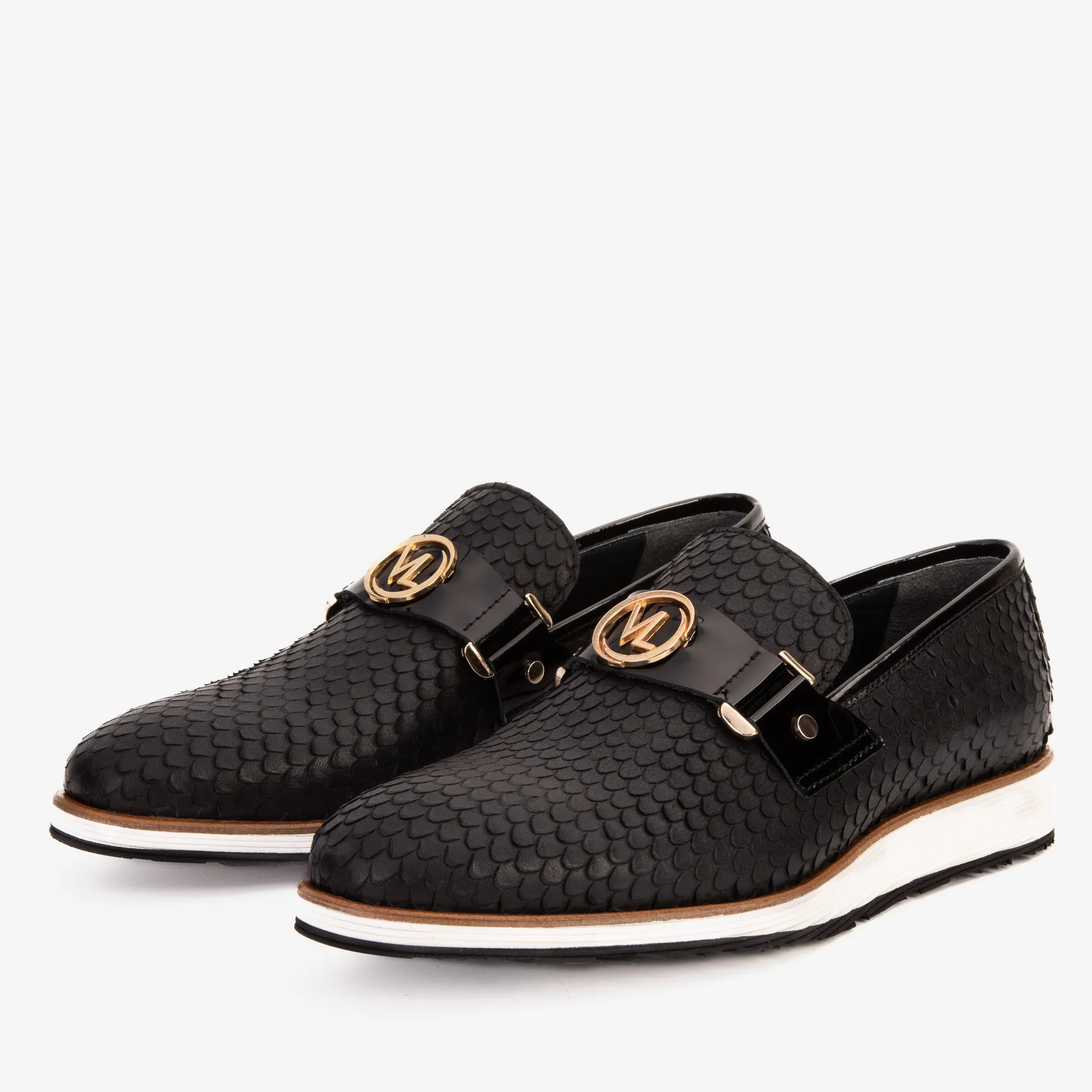 The Legacy Black Leather Men Casual Loafer Shoe Core Pace