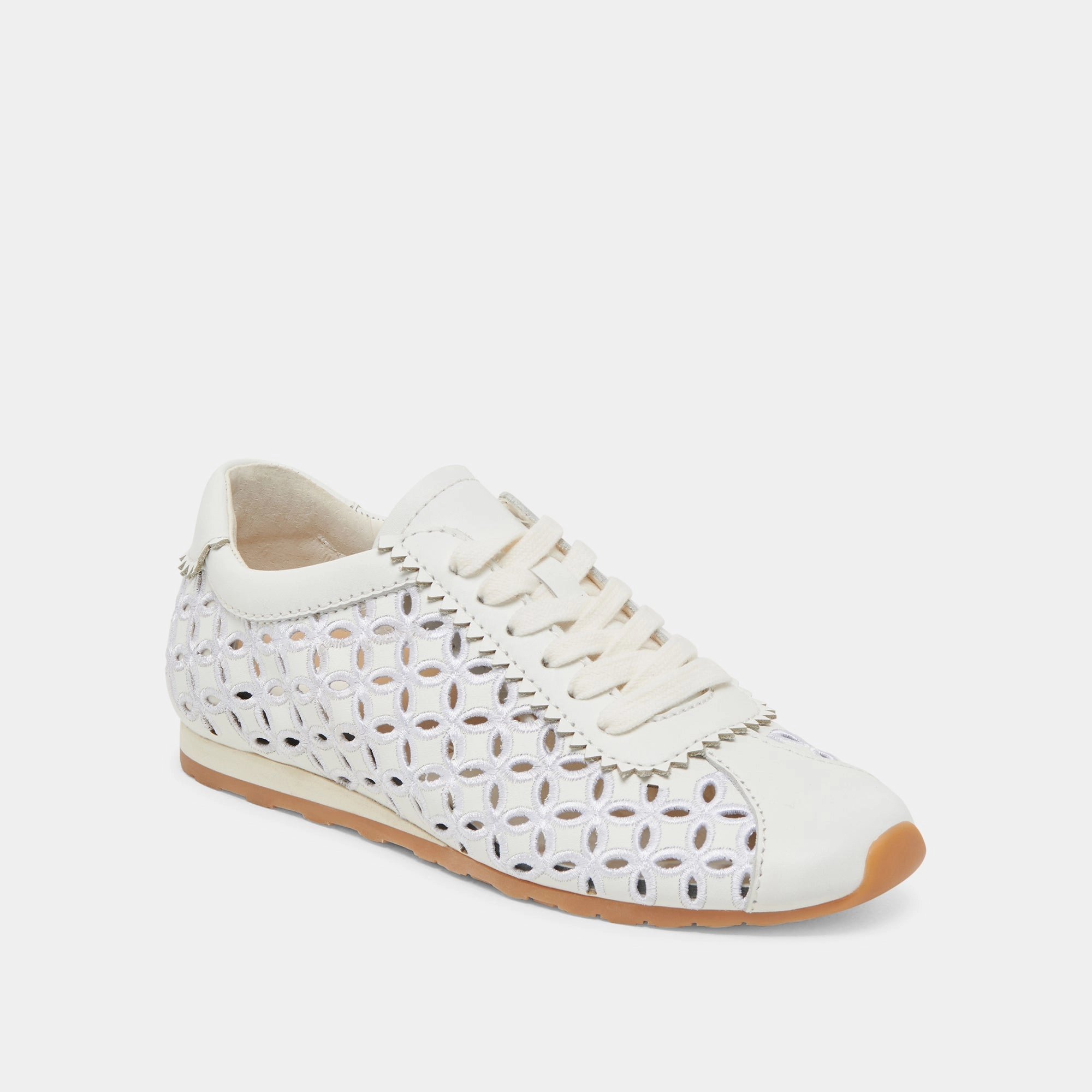 DANIE EYELET PERF SNEAKERS TRUE WHITE LEATHER Urban Style