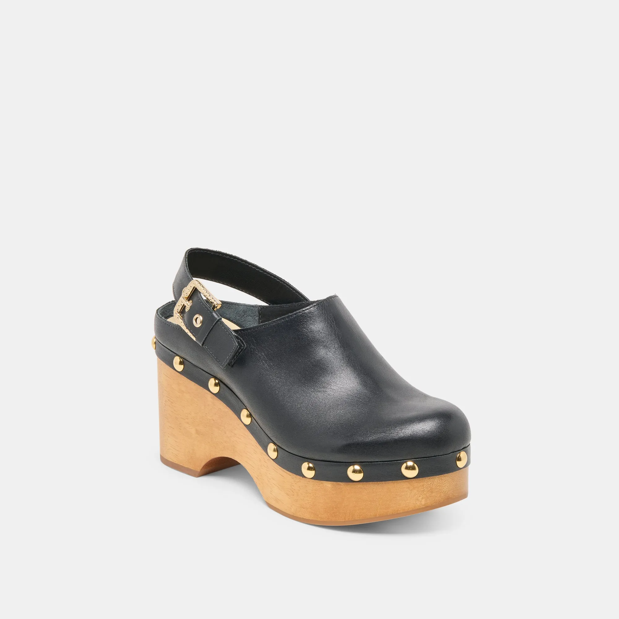 Resort Spark ADELAN CLOGS BLACK LEATHER