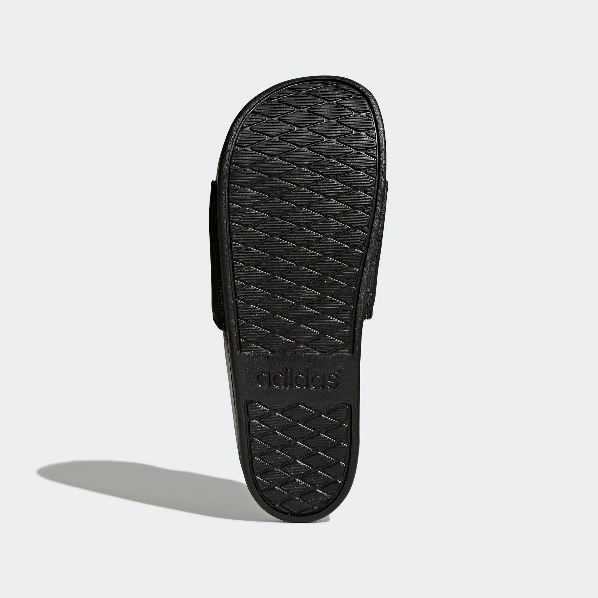 Adidas Adilette Cloudfoam Comfort Slides 3 Stripe Logo (Core Black/Cloud White)(CG3425)