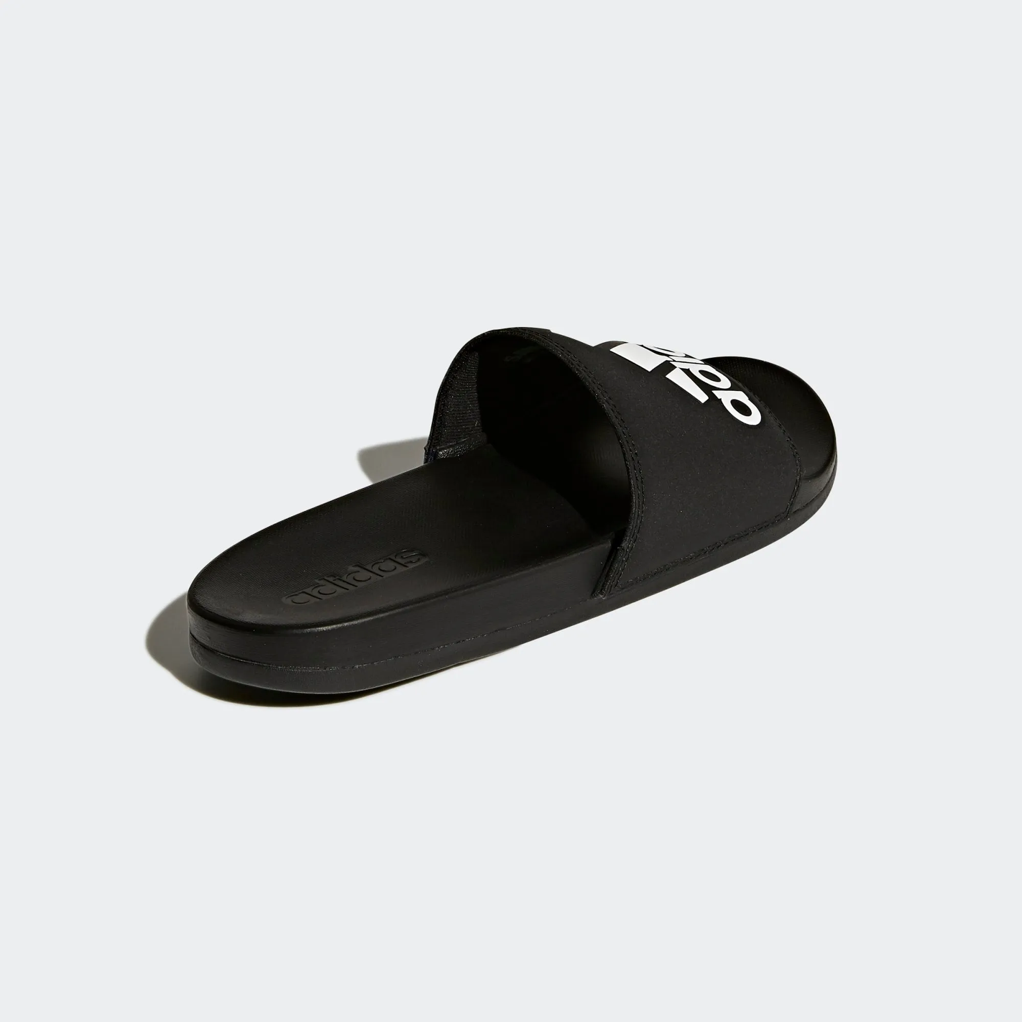 Adidas Adilette Cloudfoam Comfort Slides 3 Stripe Logo (Core Black/Cloud White)(CG3425)