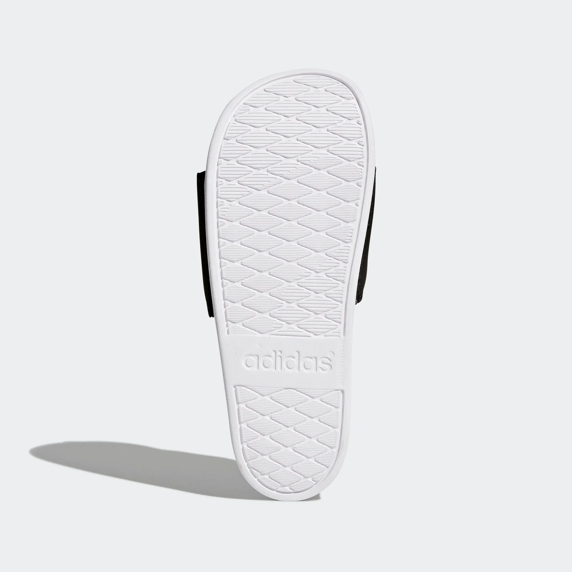 Adidas Adilette Cloudfoam Comfort Slides 3 Stripe Logo (Core Black/Cloud White)(CG3427)