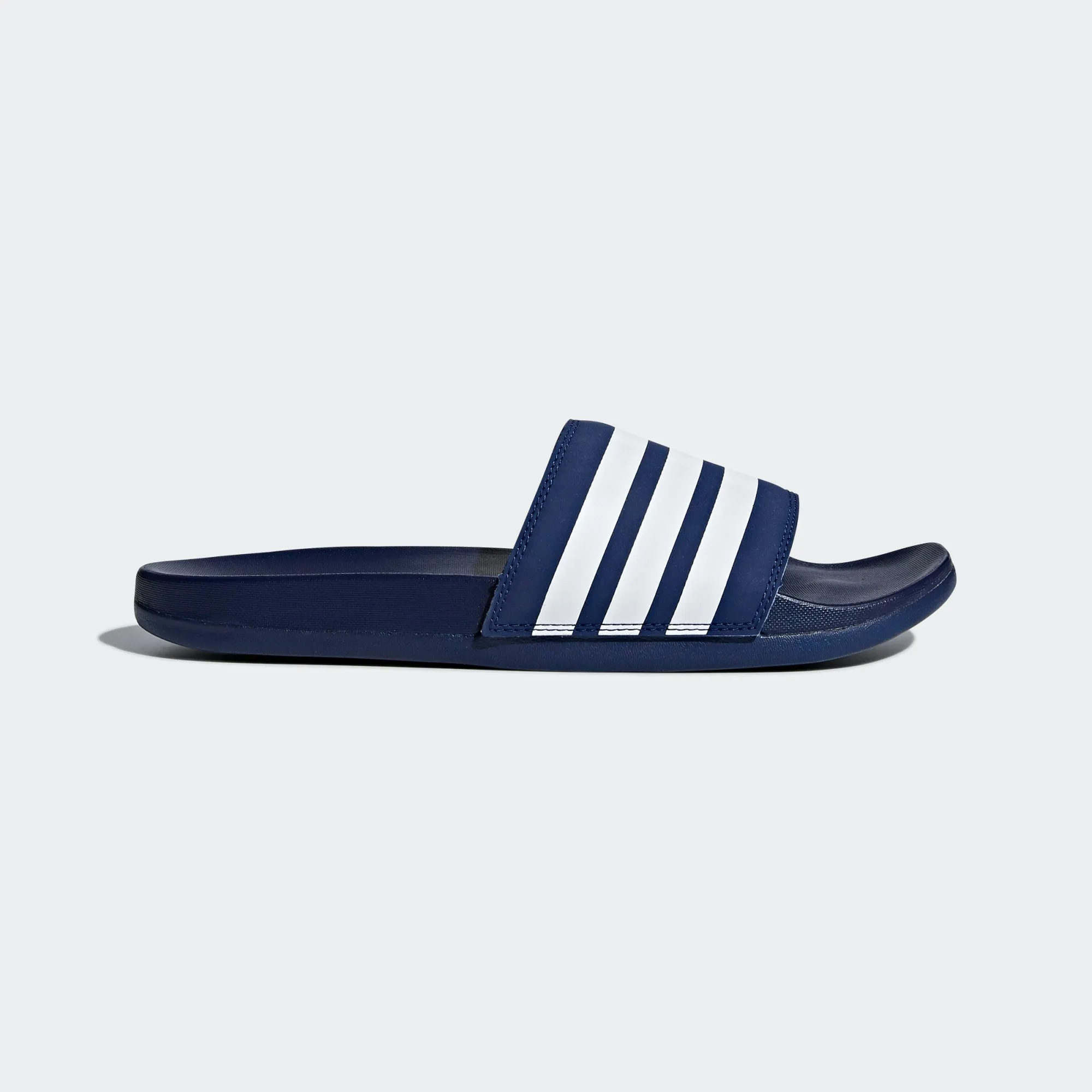 Adidas Adilette Cloudfoam Comfort Slides Stripe (Dark Blue/Cloud White)(B42114)