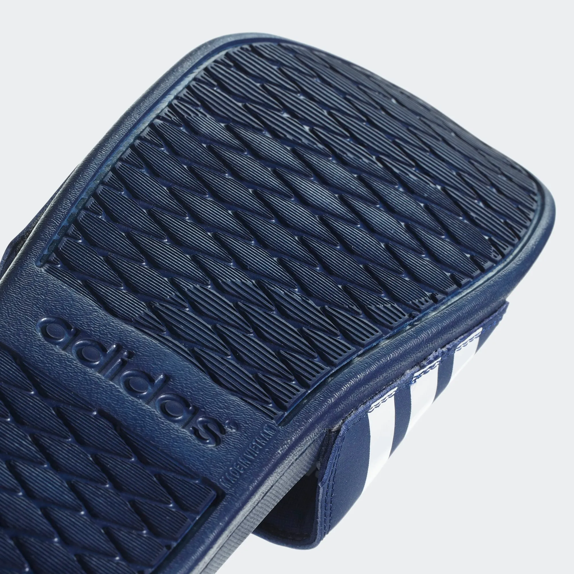 Adidas Adilette Cloudfoam Comfort Slides Stripe (Dark Blue/Cloud White)(B42114)