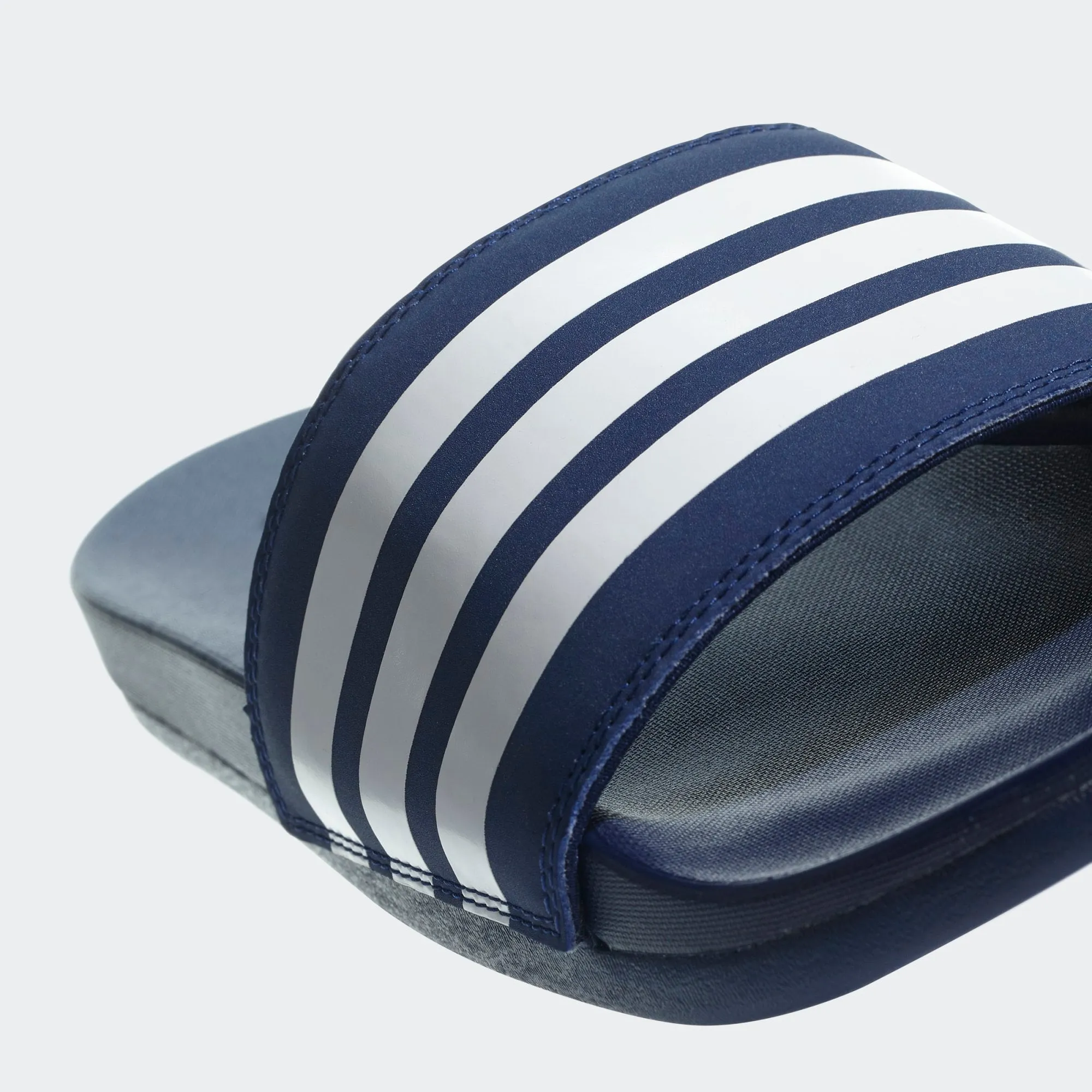 Adidas Adilette Cloudfoam Comfort Slides Stripe (Dark Blue/Cloud White)(B42114)