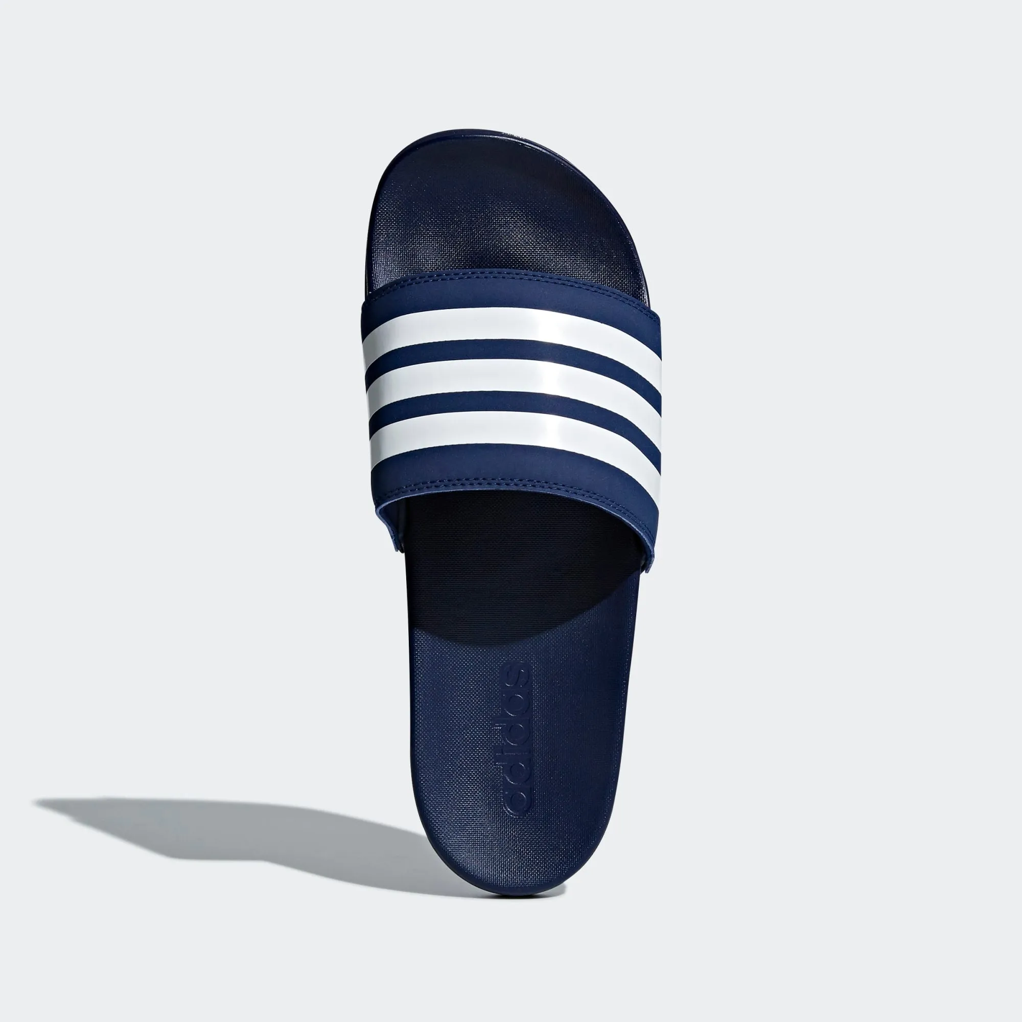 Adidas Adilette Cloudfoam Comfort Slides Stripe (Dark Blue/Cloud White)(B42114)