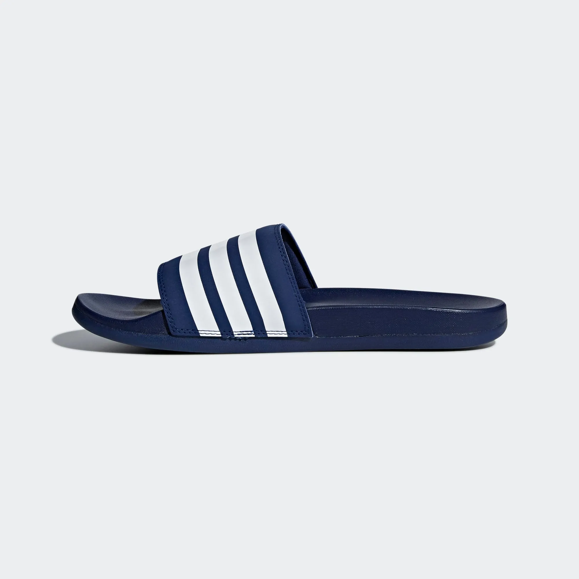 Adidas Adilette Cloudfoam Comfort Slides Stripe (Dark Blue/Cloud White)(B42114)