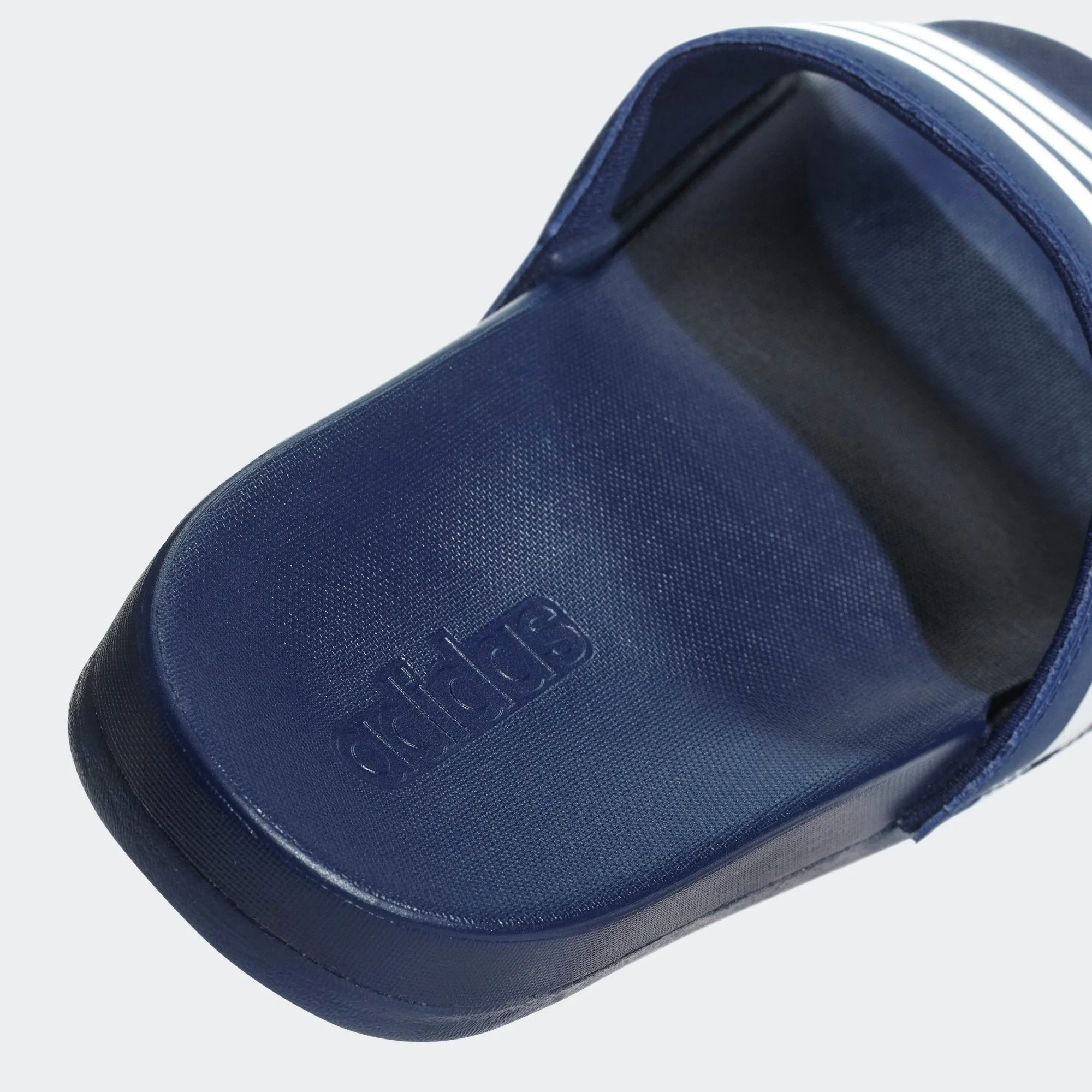 Adidas Adilette Cloudfoam Comfort Slides Stripe (Dark Blue/Cloud White)(B42114)