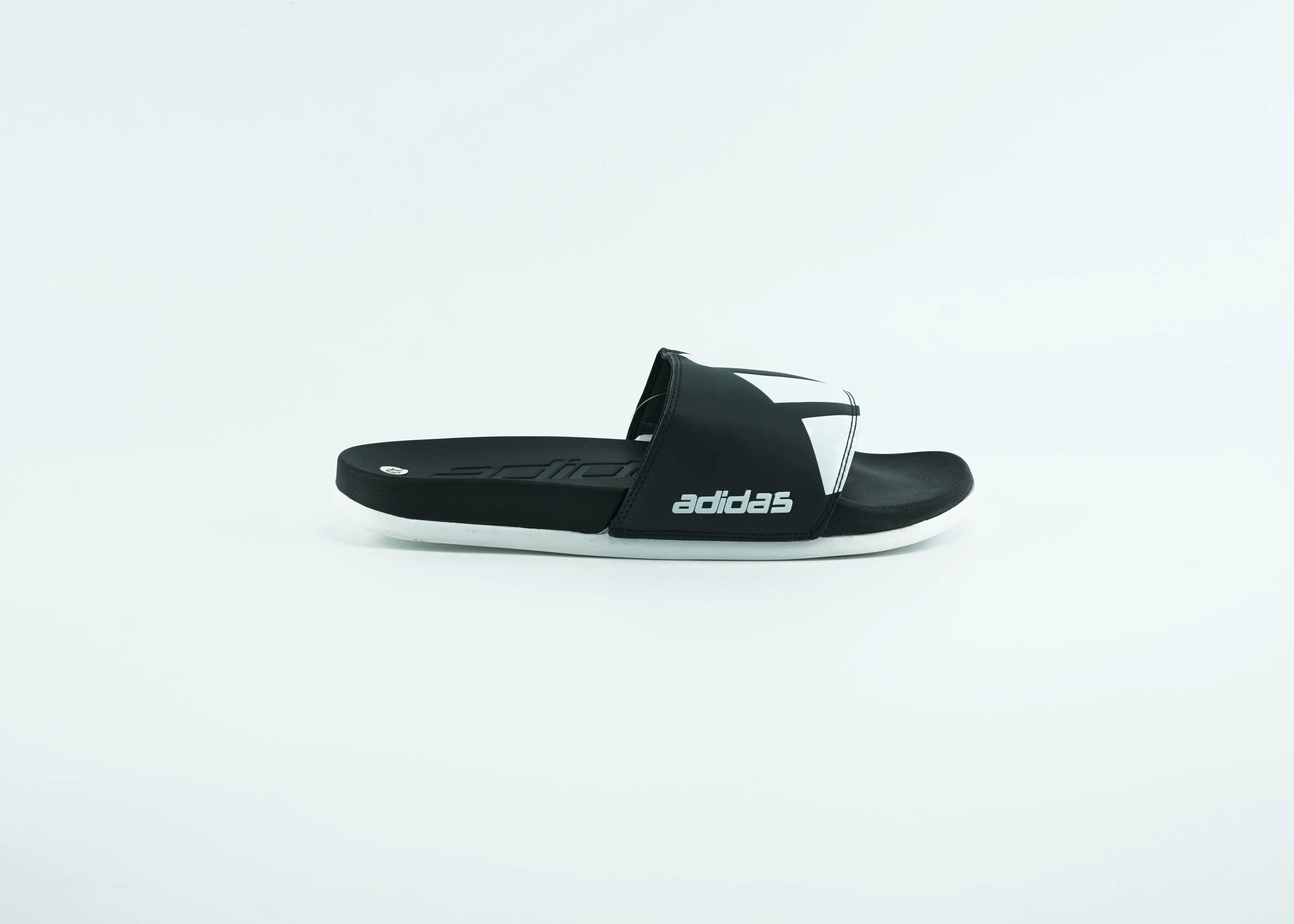 Adidas Black And white Slides For Men