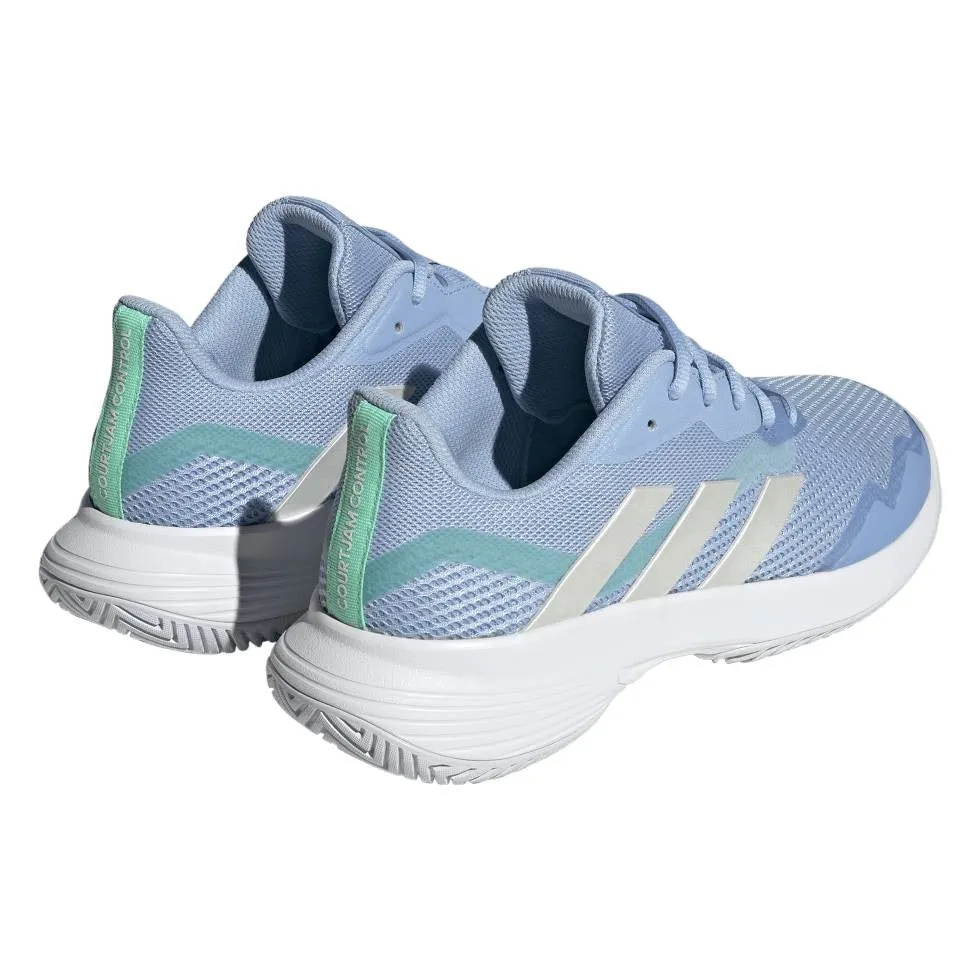 adidas CourtJam Control Women's Tennis Shoe (Blue/White)