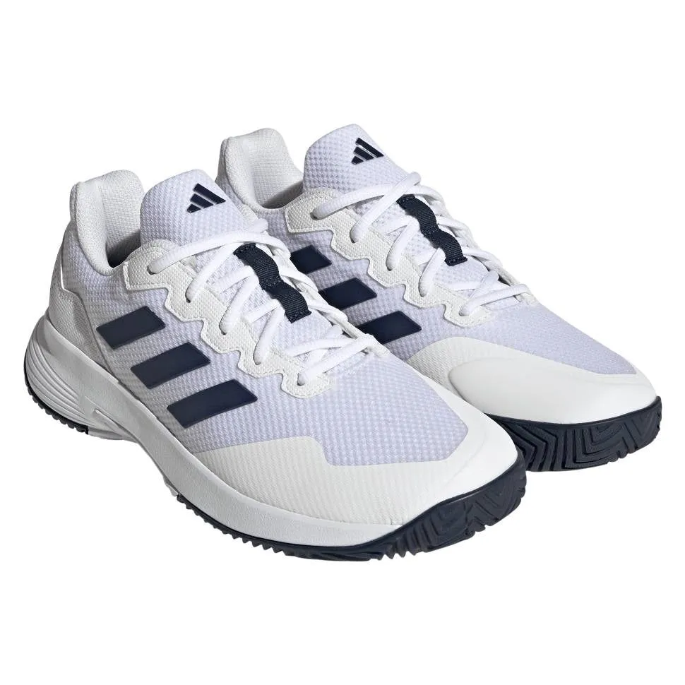 adidas GameCourt 2 Men's Tennis Shoe (White/Navy)