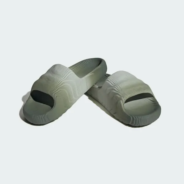 Adidas Men's Adilette 22 Slides - Wonder Silver / Silver Green / Core Black