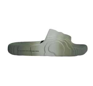 Adidas Men's Adilette 22 Slides - Wonder Silver / Silver Green / Core Black