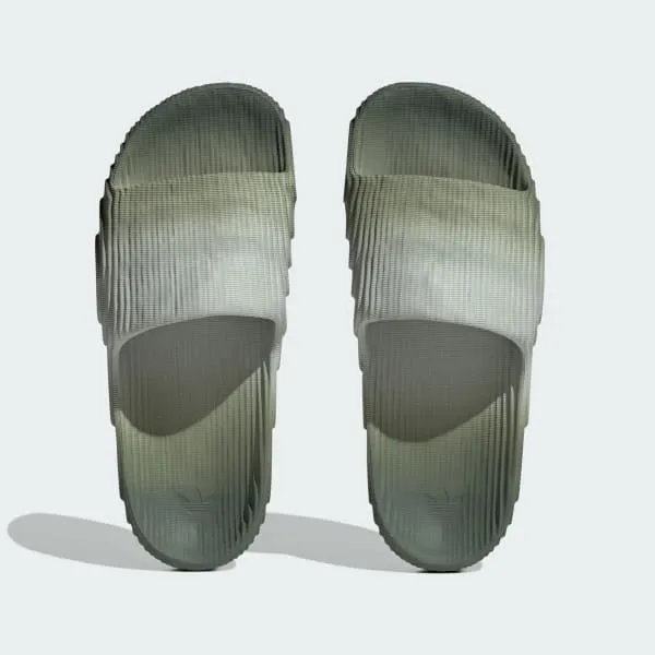 Adidas Men's Adilette 22 Slides - Wonder Silver / Silver Green / Core Black