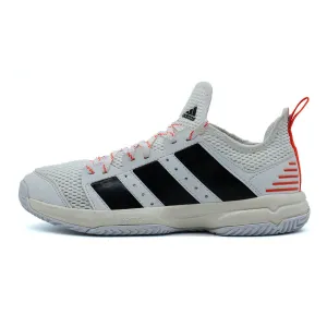 Adidas Stabil Indoor Lifestyle Sport Shoes Fabric White Colour For Women