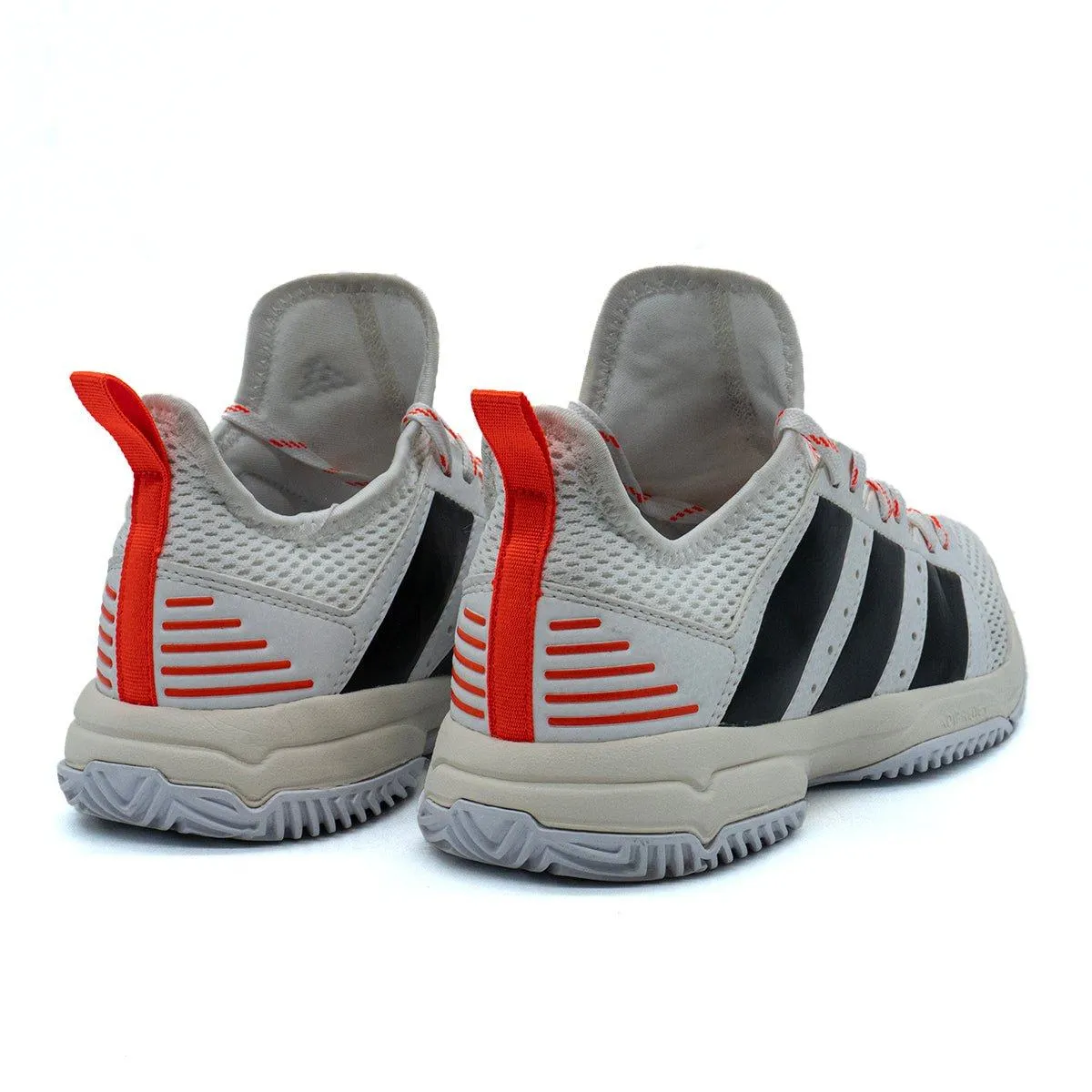Adidas Stabil Indoor Lifestyle Sport Shoes Fabric White Colour For Women