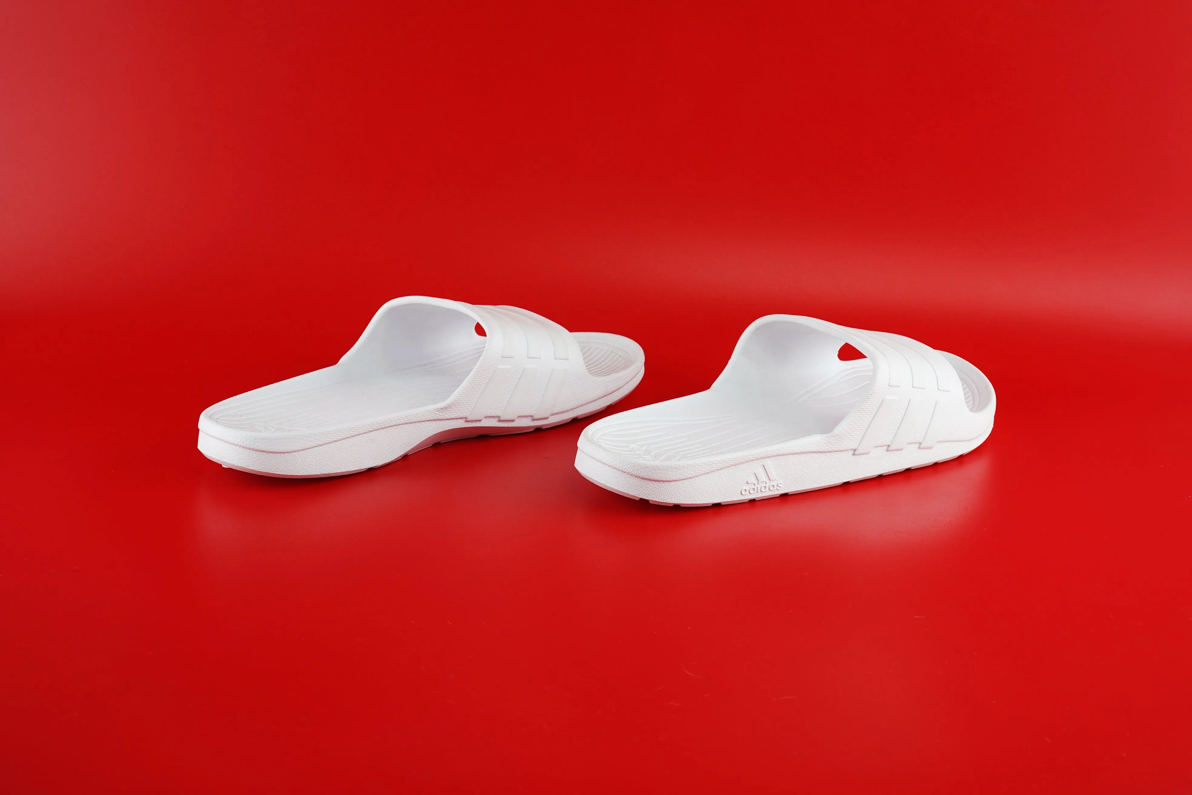 Adidas Stylish Duramo Pure White Slides For Men