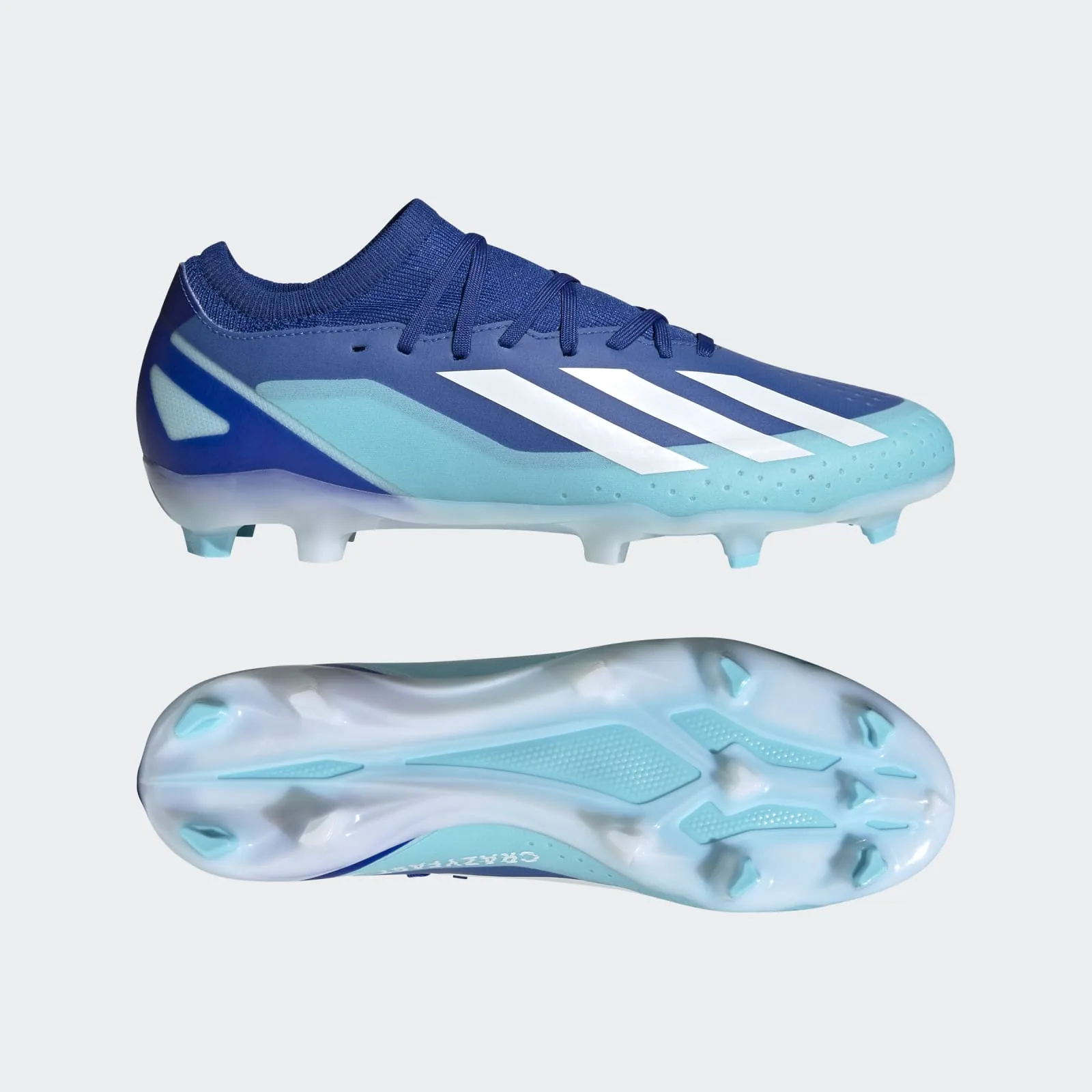 adidas X Crazyfast.3 Firm Ground Boots | Blue / White | Men's