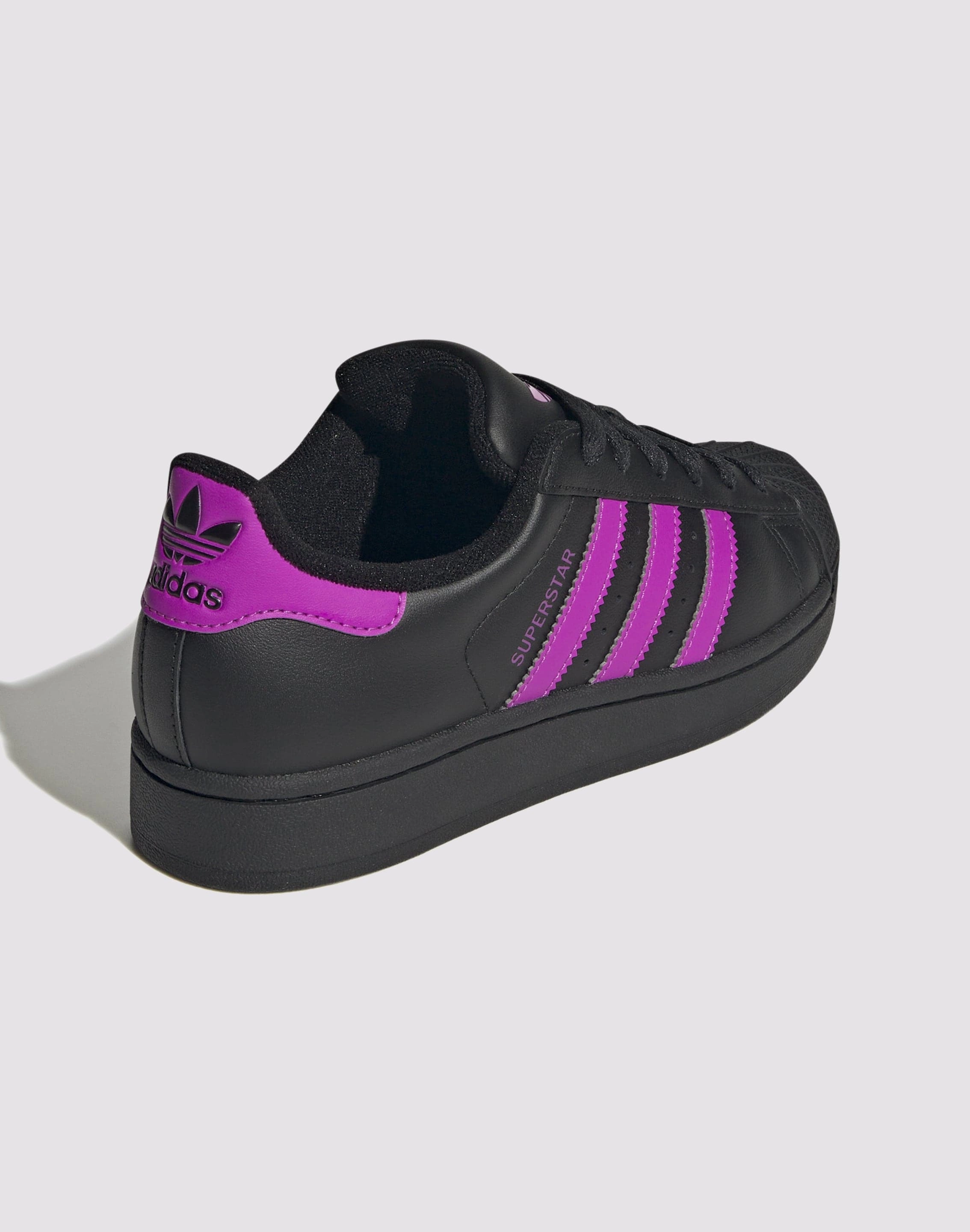 Multi - purpose Adidas Originals Superstar II "Black/Flash Pink" Grade School Girls'