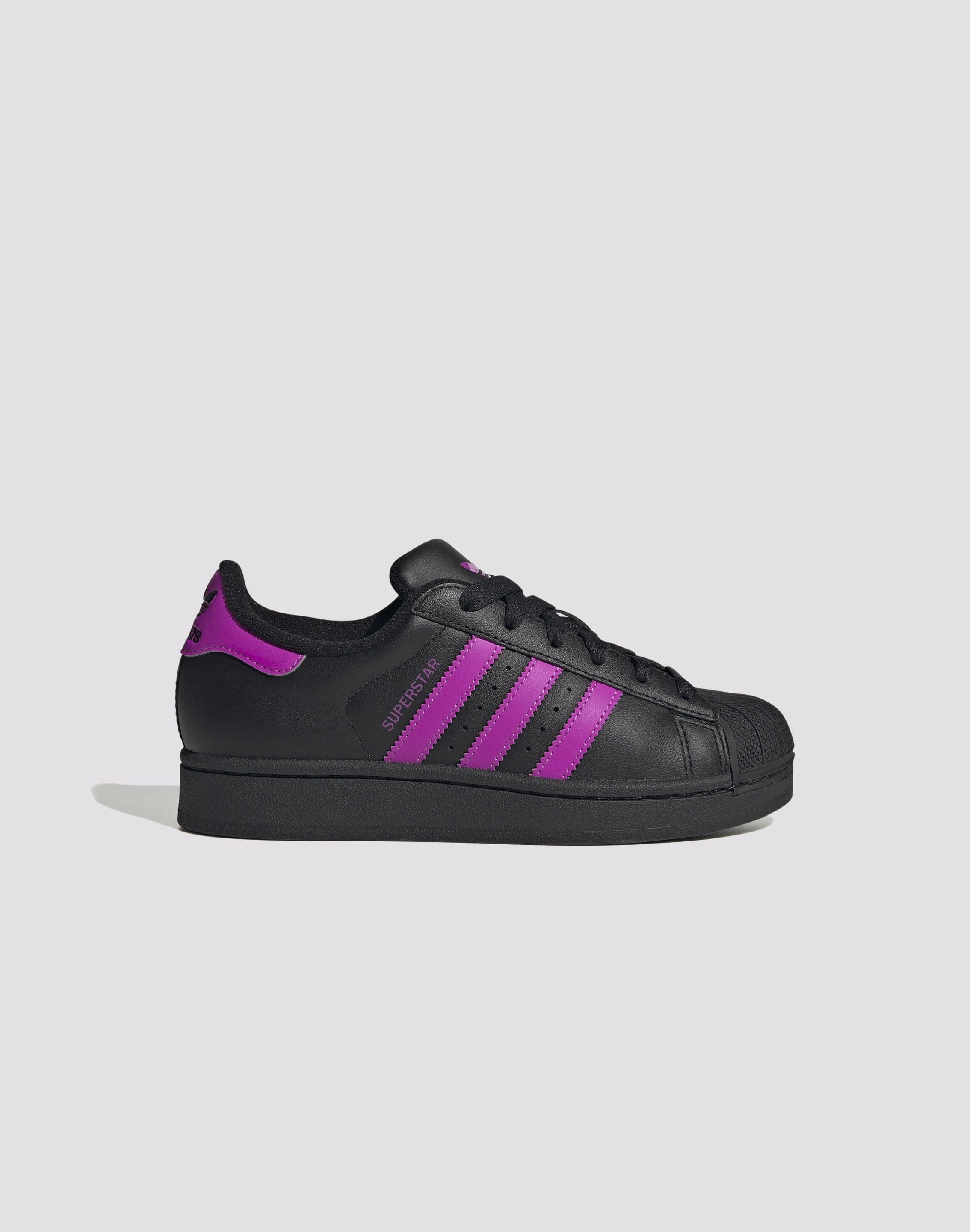 thermal Adidas Originals Superstar II "Black/Flash Pink" Grade School Girls'