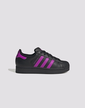 thermal Adidas Originals Superstar II "Black/Flash Pink" Grade School Girls'