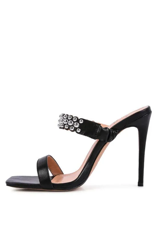 Adira Studded High Heel Sandals