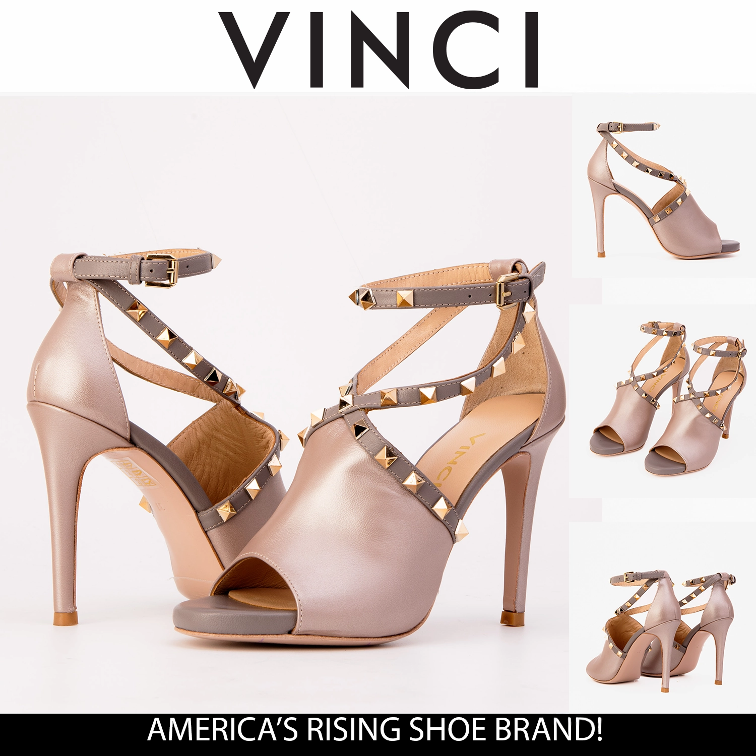 The Ribnica Beige Leather Ankle Strap Women Sandal Leisure Design Classic Choice