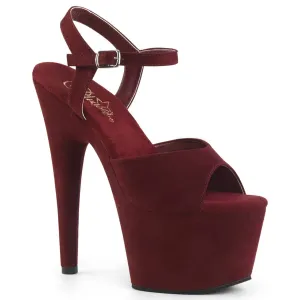 Adore 709FS Burgundy Faux Suede Vegan Platforms