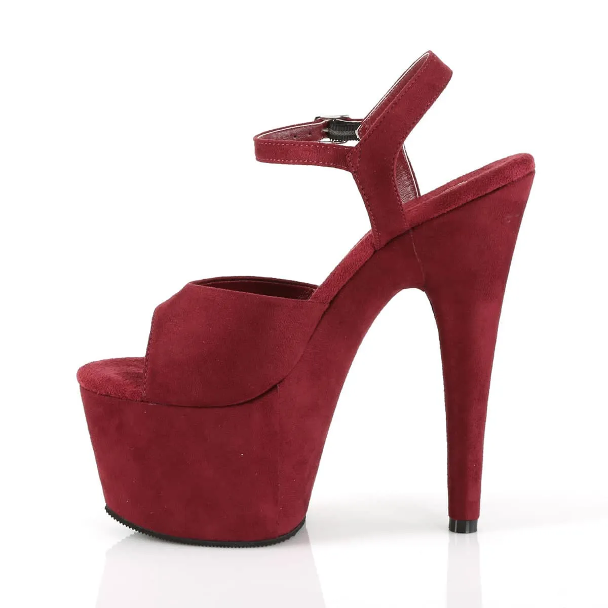 Adore 709FS Burgundy Faux Suede Vegan Platforms